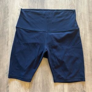 Lululemon Navy Yoga Biker Shorts Size 8